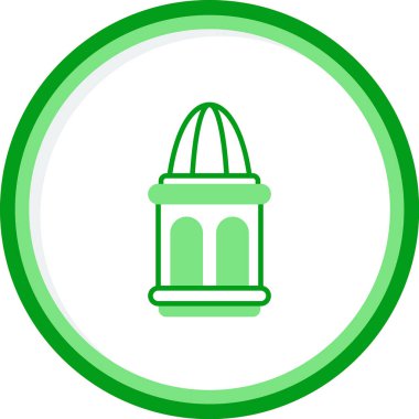 Bir fener ağ simgesinin vektör illüstrasyonu