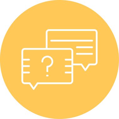 Sohbet baloncukları simgesi, vektör illüstrasyonu basit tasarım