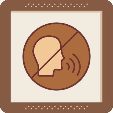 Konuşan Web simgesi vektör çizimi yok