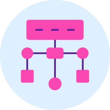 Algoritma. Web simgesi basit tasarım          