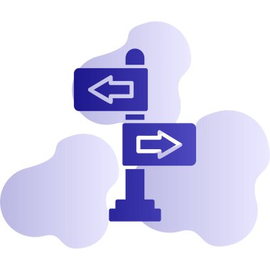 yönler web simgesi basit tasarım 