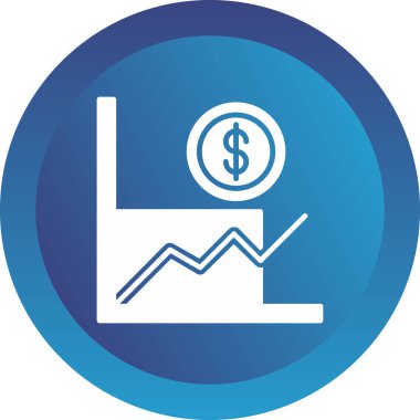 toplam talep iş grafiği, düz vektör simgesi  