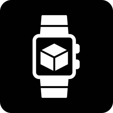 akıllı saat simgesi, vektör illüstrasyonu basit tasarım