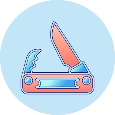 Cep bıçak simge vektör çizim