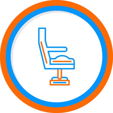 modada izole edilmiş arka planda koltuk simgesi 