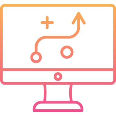 Strateji Simgesi Vektör illüstrasyonu 