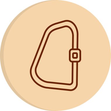 Karabinalı ağ simgesi vektör çizimi