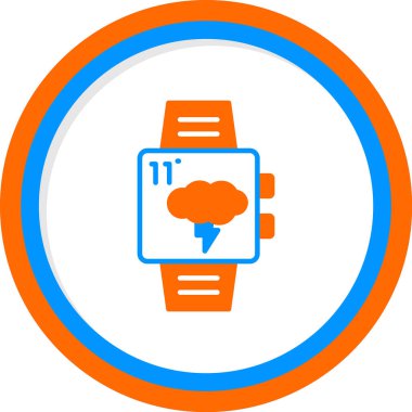 smart watch icon, vector illustration simple design