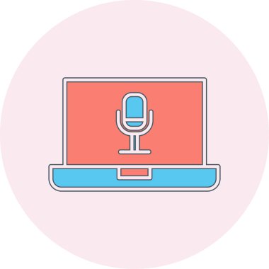 dizüstü bilgisayar simgesi, vektör illüstrasyonu basit tasarım