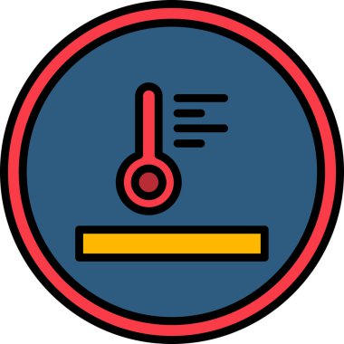 Termo Düzenleme Ağ ikonu vektör çizimi