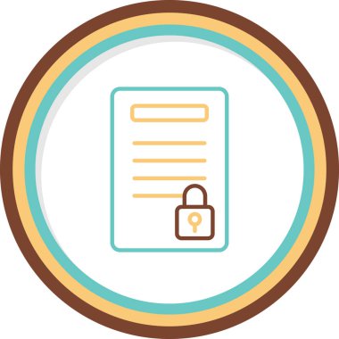 belge web simgesi basit resimleme 