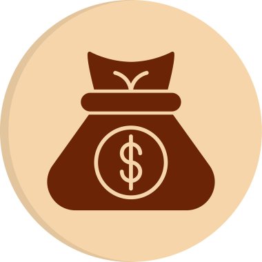 para çantası simgesi, vektör illüstrasyonu basit tasarım