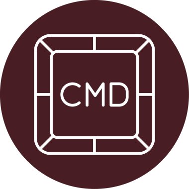 command cmd sign, web simple illustration clipart