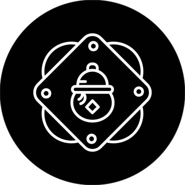 Calabash meyve simgesi, vektör illüstrasyonu basit tasarım