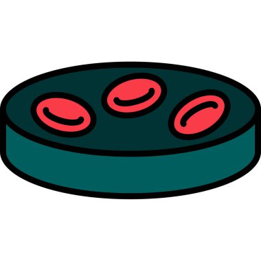 Kırmızı kan hücreleri. Web simgesi basit illüstrasyon