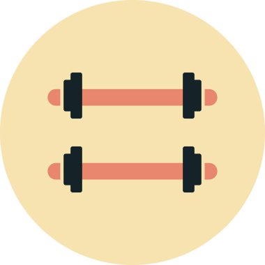 Ağırlıklandırılmış çubuk simgesi web basit illüstrasyon