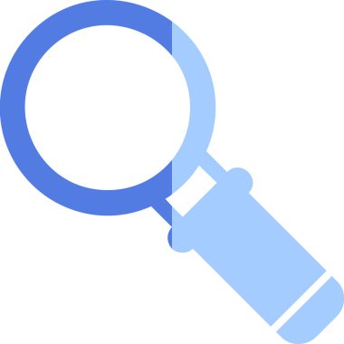 Büyütme cam simgesi, vektör illüstrasyonu 