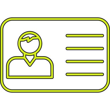 Ofis Kimliği Web simgesi, vektör illüstrasyonu