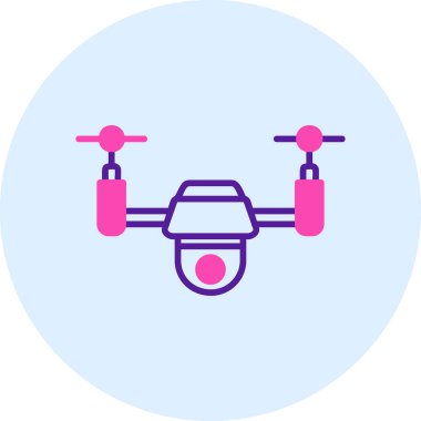 Drone simgesi vektör illüstrasyon tasarımı