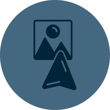 Görüntü web simgesi. Vektör çizim  