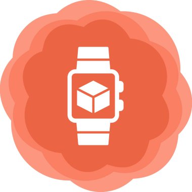 akıllı saat simgesi, vektör illüstrasyonu basit tasarım