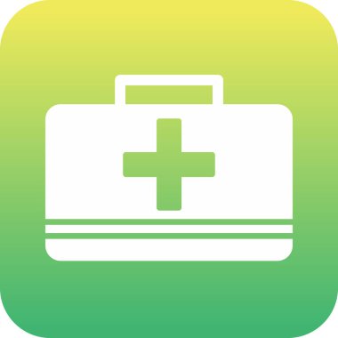 İlk yardım çantası vektör çizim 