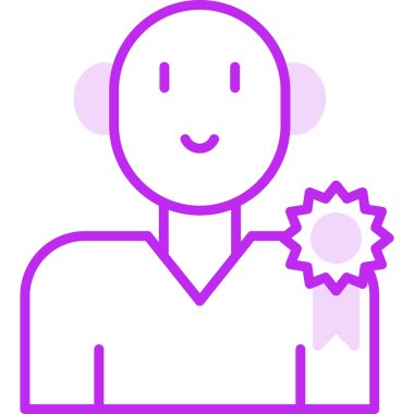 Büyükelçi simgesinin vektör illüstrasyonu 