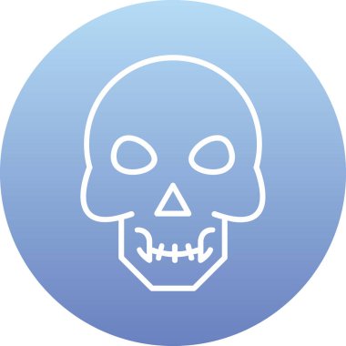 Kafatası. Web simgesi basit illüstrasyon