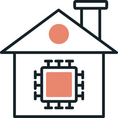 akıllı ev otomasyon vektör illüstrasyonu 