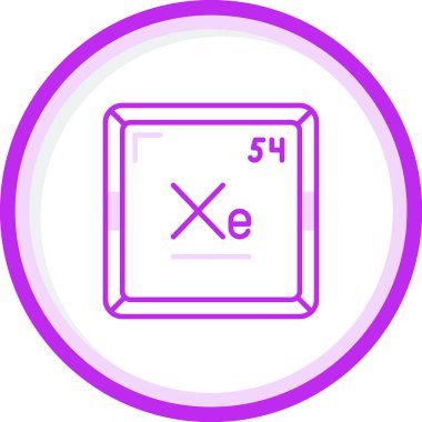 Xenon modern simgesinin vektör çizimi                      