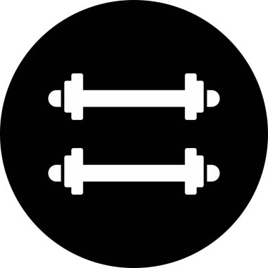 Ağırlıklandırılmış çubuk simgesi web basit illüstrasyon