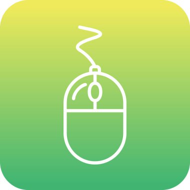 Fare tıklama simgesi. Basit resimleme