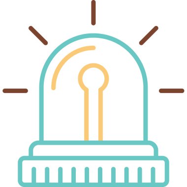 Modern Siren simgesinin vektör illüstrasyonu      