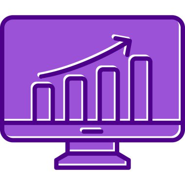 Veri analizi. Web simgesi basit illüstrasyon                  
