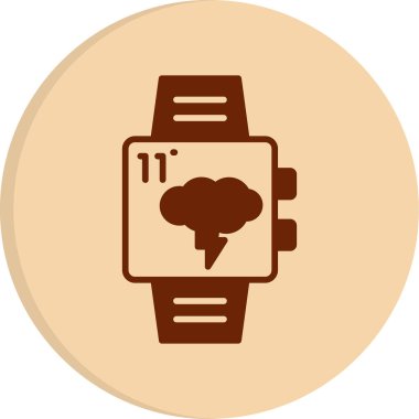 smart watch icon, vector illustration simple design