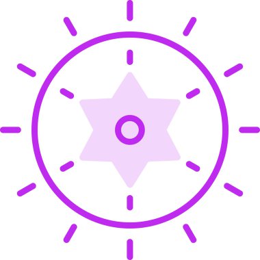 yıldız web simgesi basit illüstrasyon 