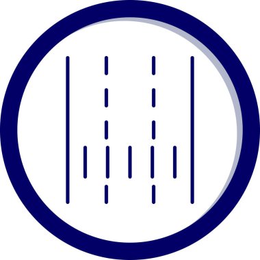 Lane web simgesi vektör illüstrasyonu