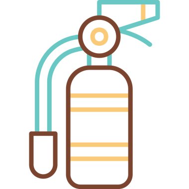 Yangın söndürme ikonu. vektör illüstrasyonu              