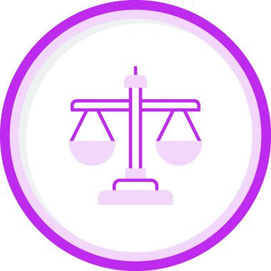 Ölçek simgesi, vektör illüstrasyonu basit tasarım