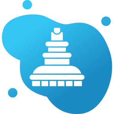 Çeşme. Web simgesi basit illüstrasyon