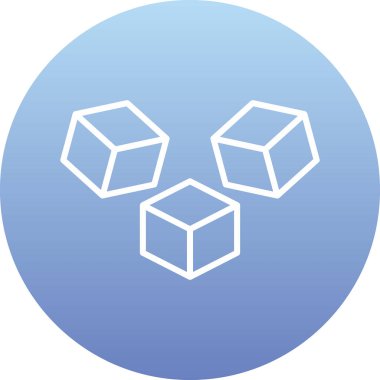 küp web simgesi basit tasarım 