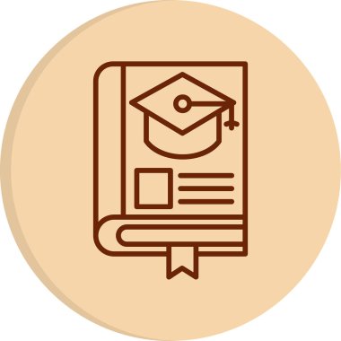 Eğitimin vektör illüstrasyonu modern simge 