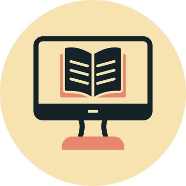 Özel ders. Web simgesi basit illüstrasyon