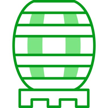 Namlu simgesi, vektör illüstrasyonu basit tasarım