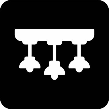 Asılı Lambalar simgesinin vektör illüstrasyonu           