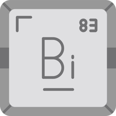 Periyodik tablo simgesinin bizmut kimyasal elementi