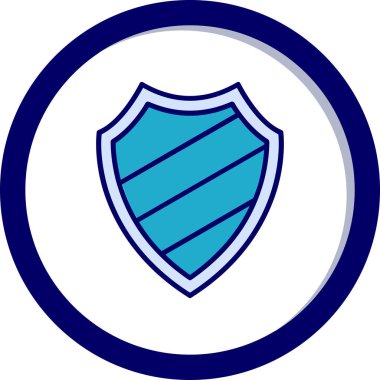 kalkan simgesi web basit illüstrasyon