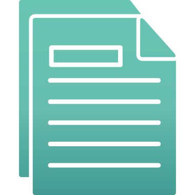 Belge. Web simgesi basit illüstrasyon