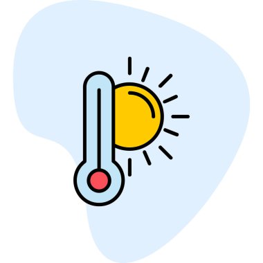  yüksek sıcaklık vektör simgesi