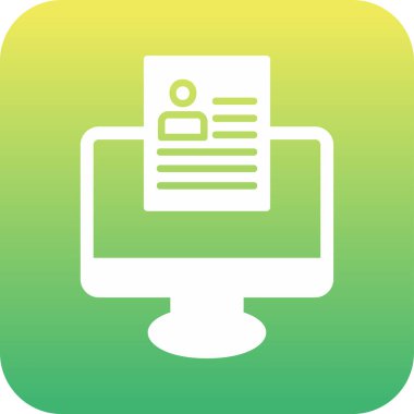 Çevrimiçi Web simgesi, vektör illüstrasyonu